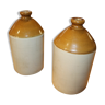 Lot of two canisters into sandstone