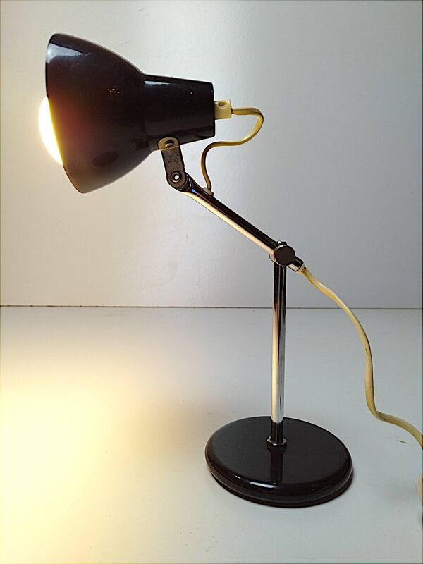 Lampe de bureau « Cocotte » articulée vintage – Style Industriel, années 60