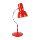 Mid-century red table lamp designed by Josef Hůrka for Napako, 1970's.