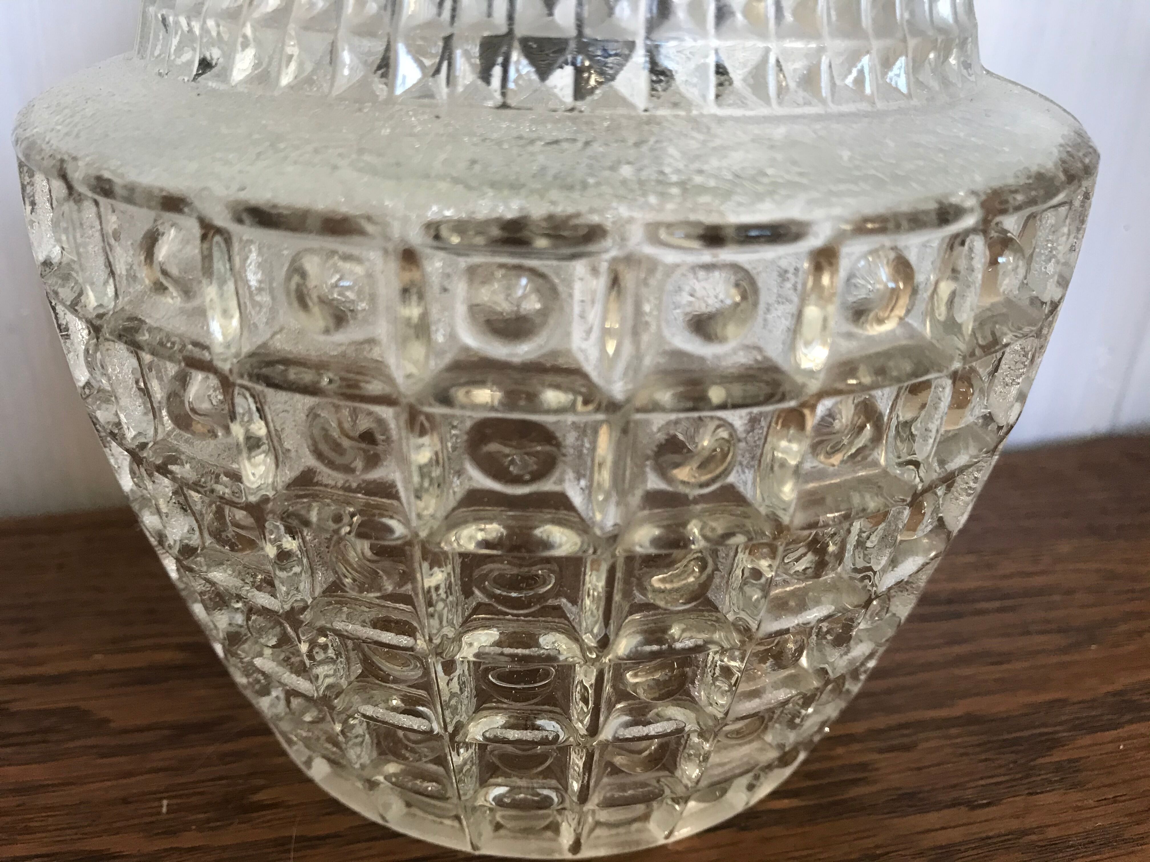 Glass hanging lamp 1960