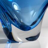 Large crystal glass fruit bowl by Focke & Meltzer Amsterdam