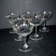 Baccarat set of 6 champagne glasses Nancy in cut crystal organ pipe design 11.5 cm