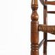 Antique French Wooden Armchair with Cane Seat, 1890s