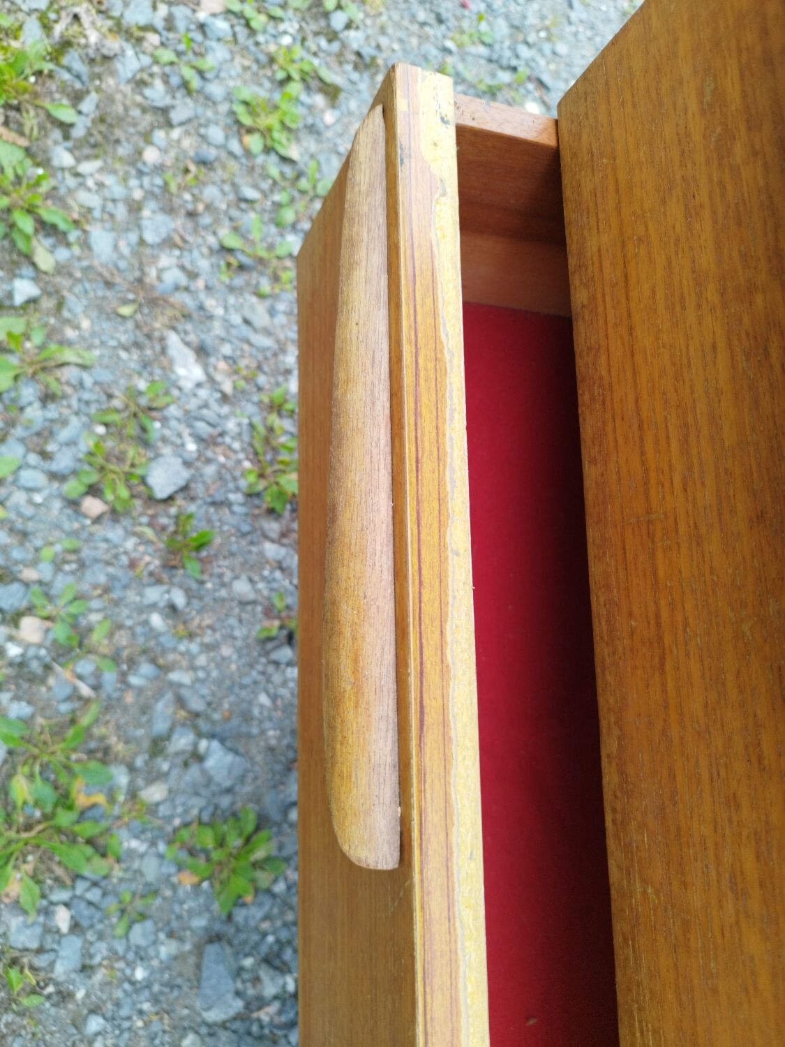 Scandinavian teak dressing table chest of drawers