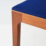 Pair of Scandinavian chairs with blue seats