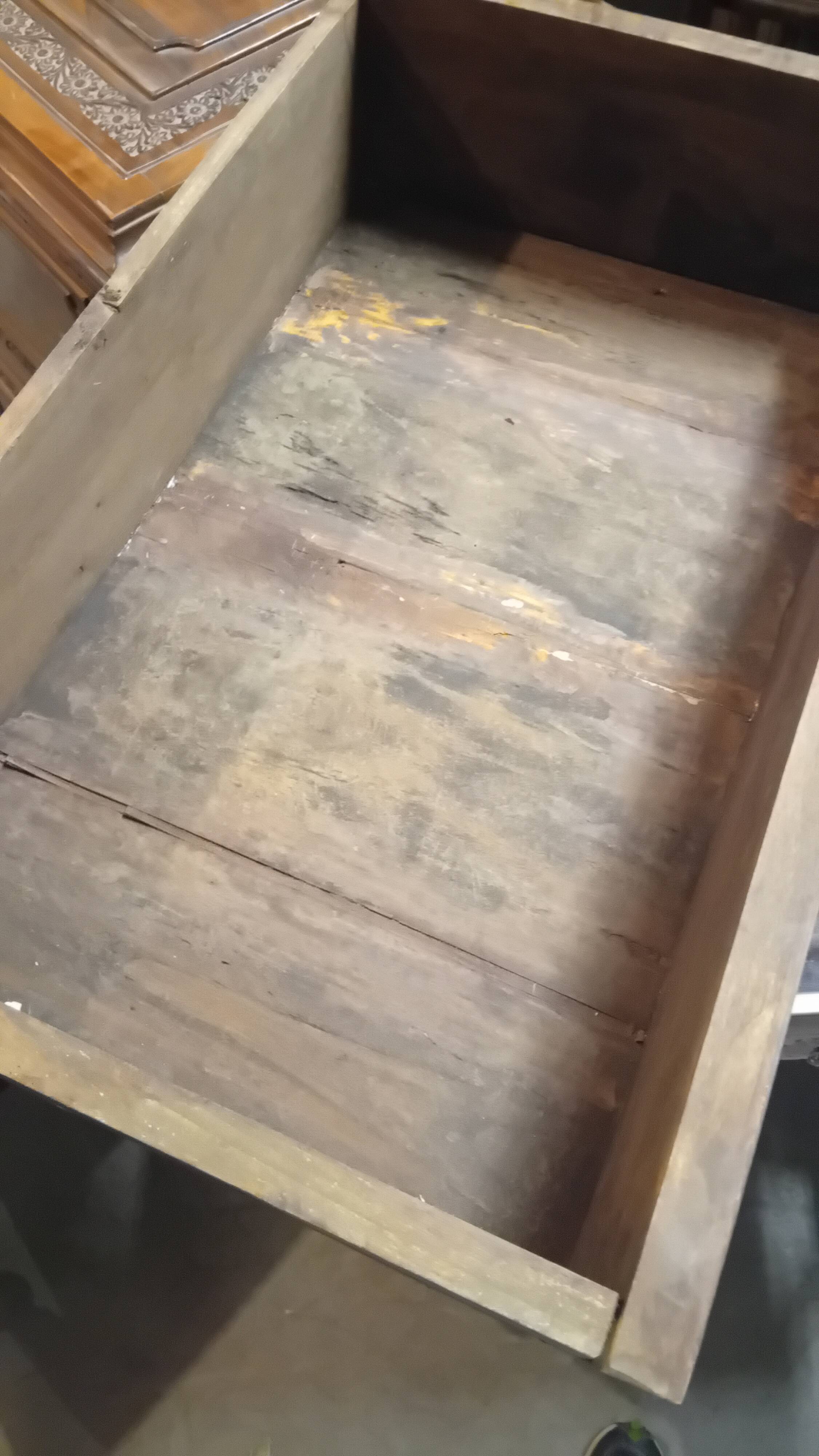 Small chest of drawers in solid walnut circa 1840