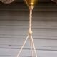 Art Deco ceiling lamp / chandelier in pink pressed molded glass in working order
