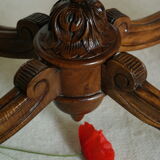 Louis XV style console living room table in walnut