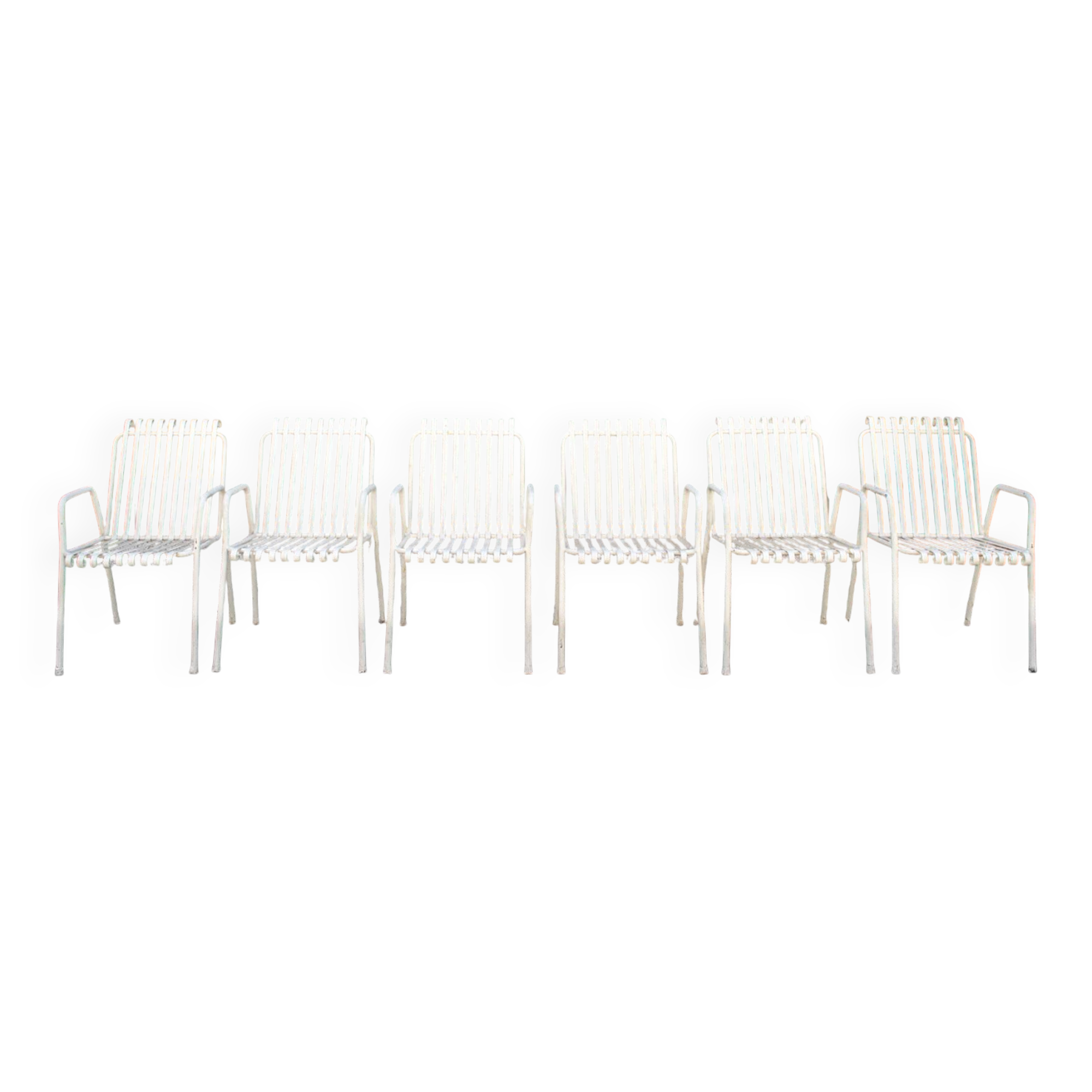 Chaises de jardin Mid Century Italie 1950s