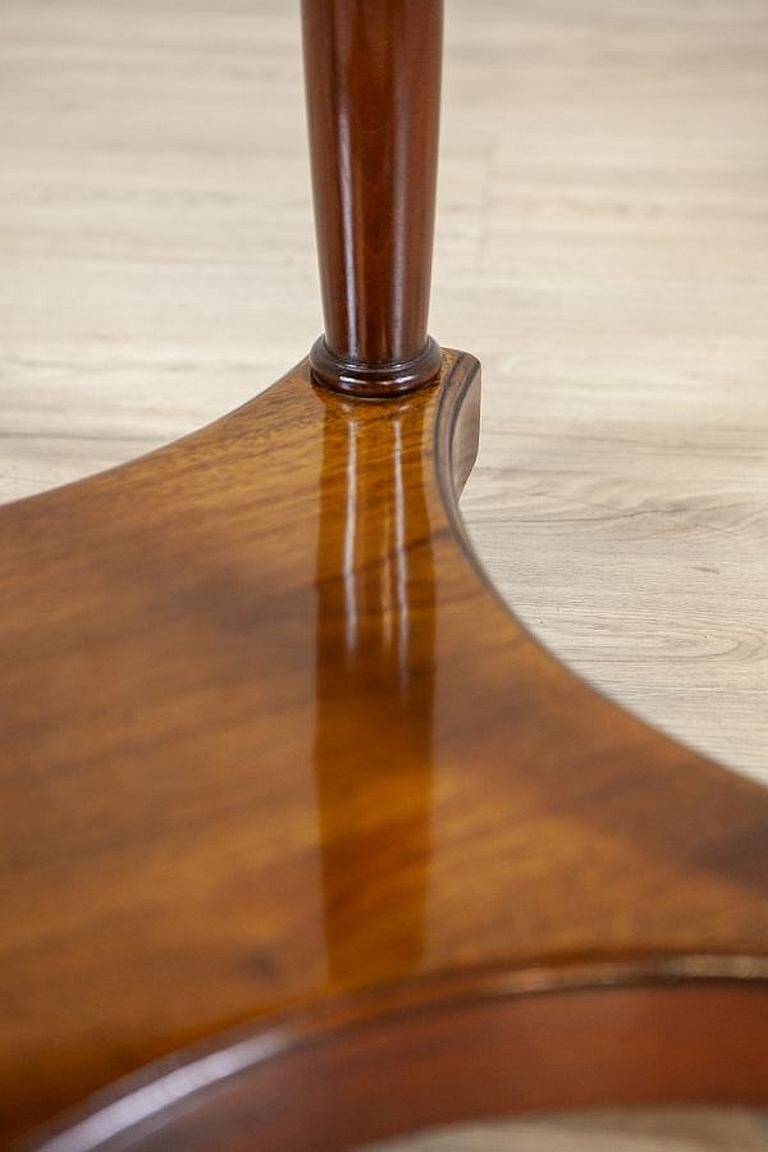 Late 19th Century Biedermeier Mahogany Oval Side Table, 1890s