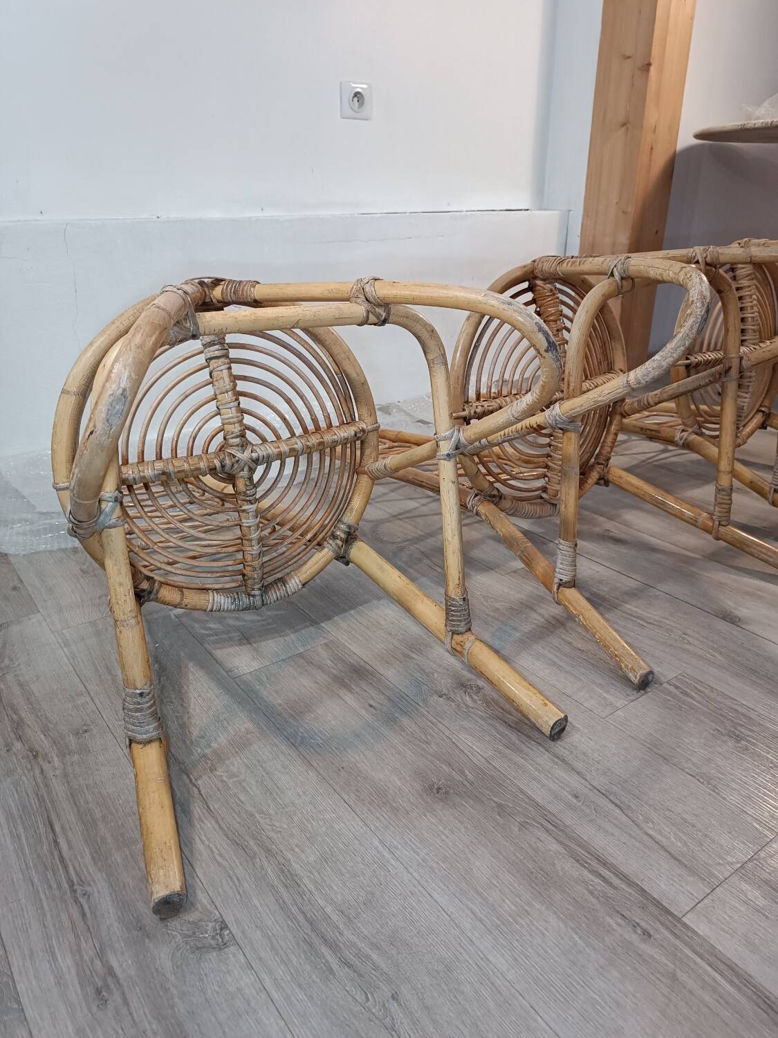 Trio de chaises par Dirk Van Sliedregt Années 1960