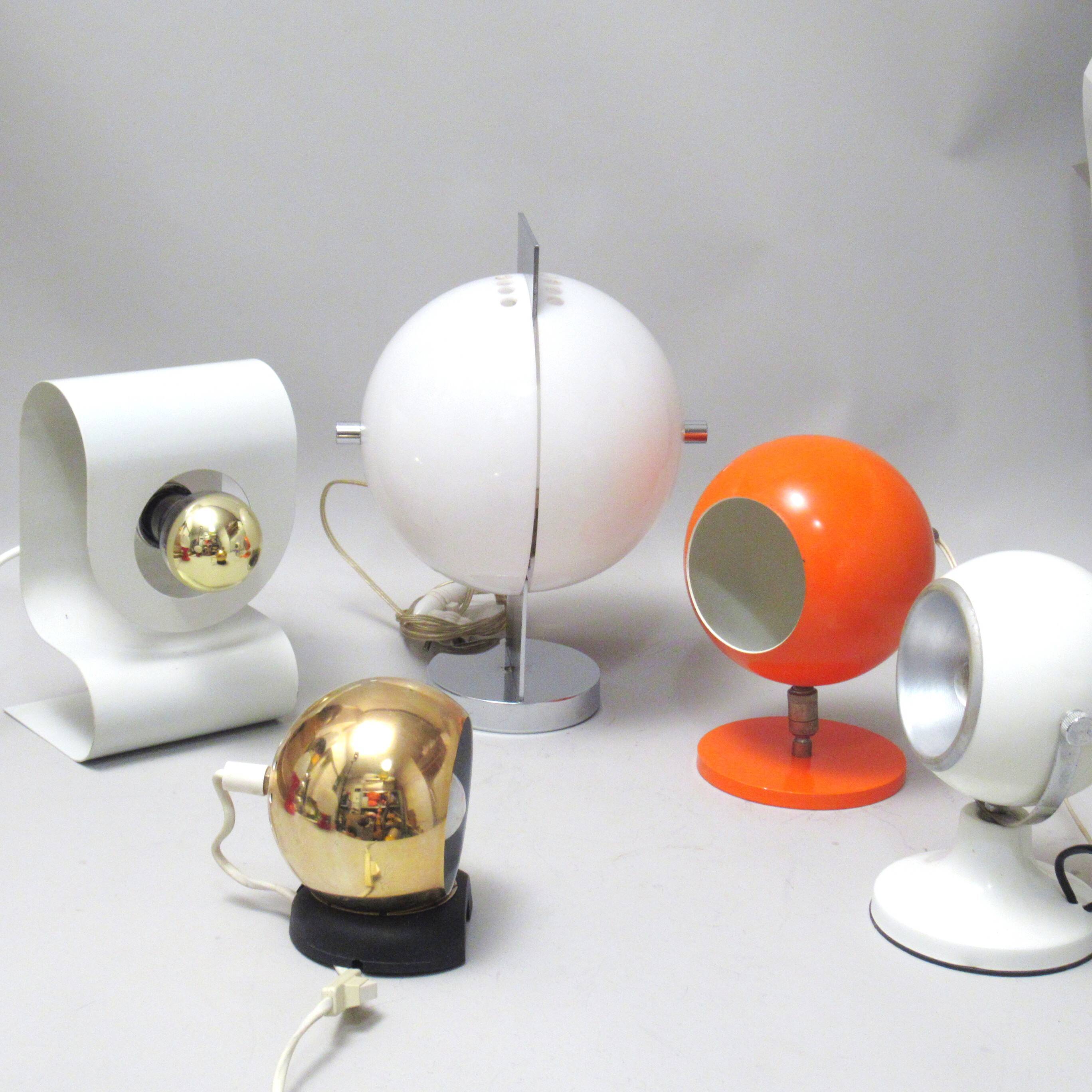 Orange ball lamp Koch & Lowi OMI 1970