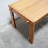 Vintage elm dining table by Maison Regain