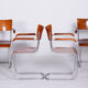 Set Of 4 Restored Bauhaus Beech Armchairs Designed by Mart Stam, 1930s, Czechia, High Gloss