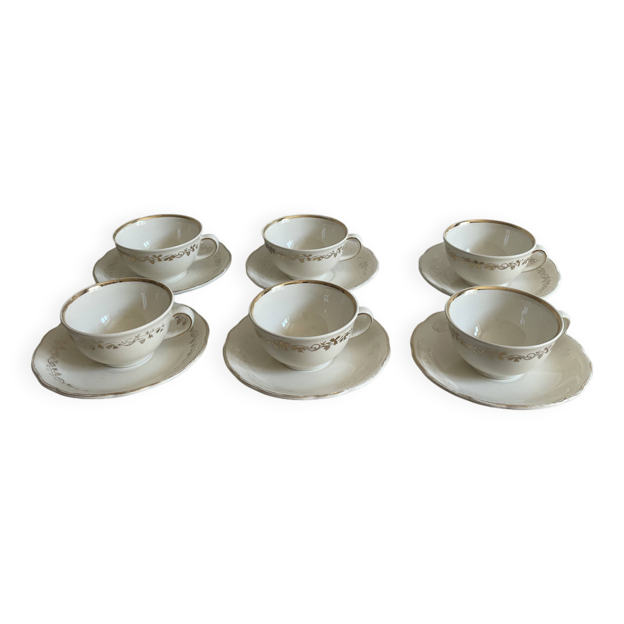 Set of six Villeroy and Boch cups