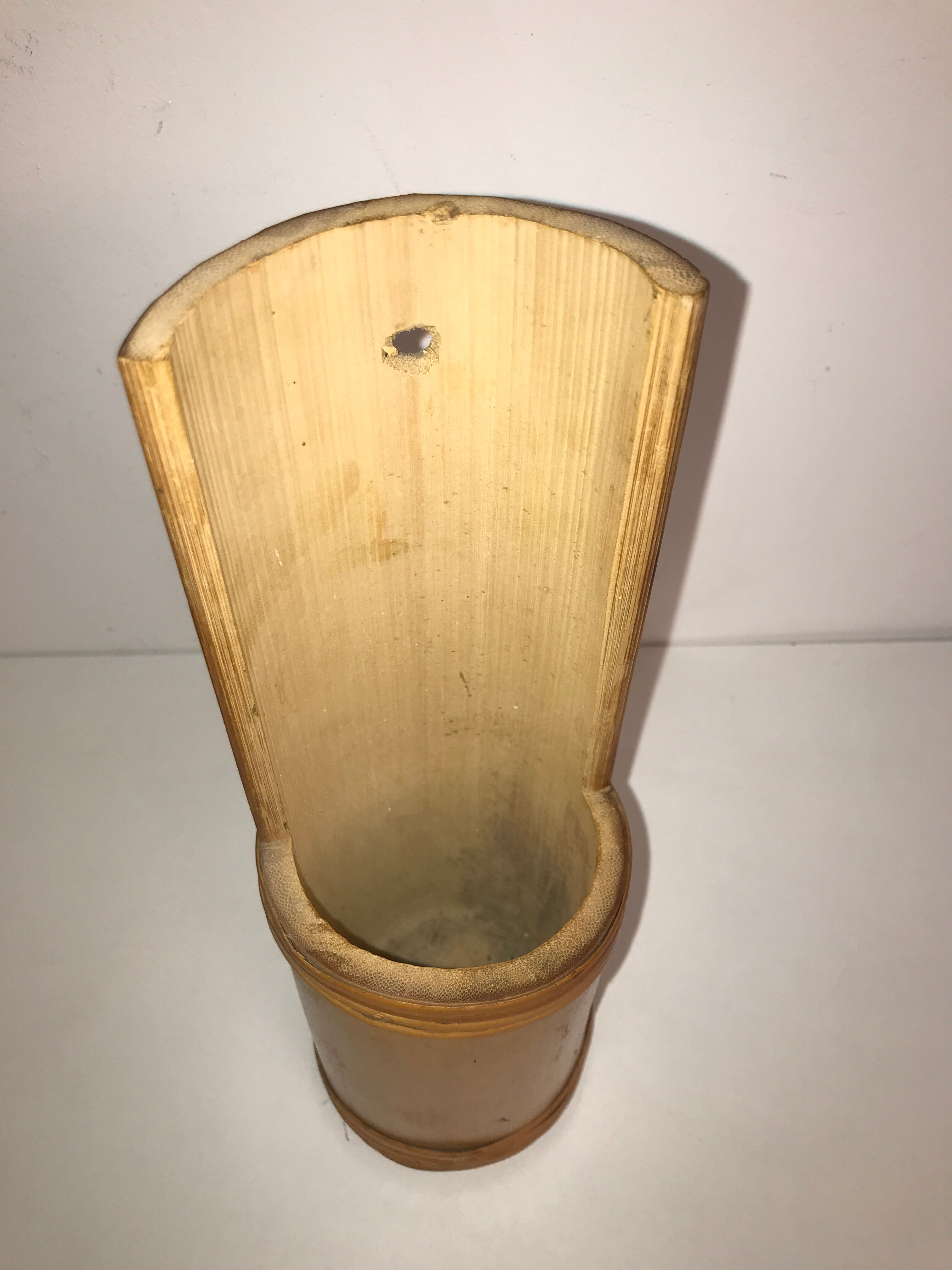 Lot of vintage natural bamboo vase