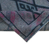 Tapis oriental purple runner unique en son genre fait à la main 85 cm x 368 cm