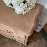 Louis XV chest of drawers in solid cherry wood