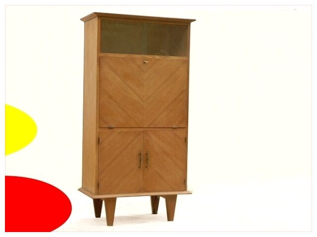 Secretary bar solid wood light years 1950/1960