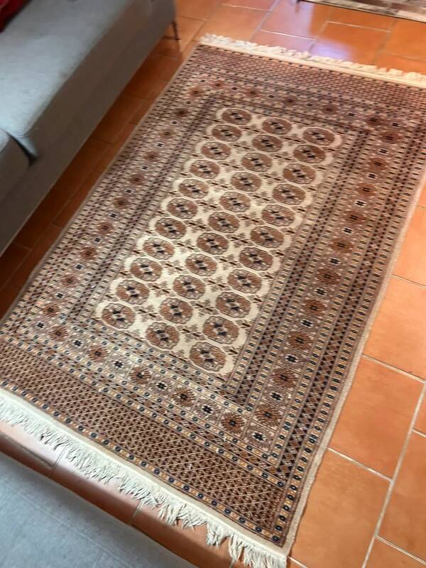 Brown Pakistani carpet