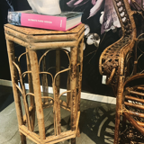 Vintage rattan saddle