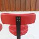pair of high stools, leather, vintage, industrial