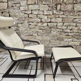 Lounge chair and its leather ottoman