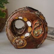 Ceramic vase with modernist bas-reliefs by Luigi Santi from the 1950s.