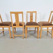 Chaises de salle à manger Arts et Métiers, années 1930, ensemble de 4