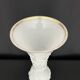 Vase "with Ivy Garland" in white opaline glass, attributed to Bacca.