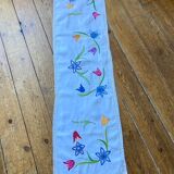 Embroidered table path