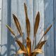 Pair of wall sconces in the shape of a wheat sheaf with two lights.