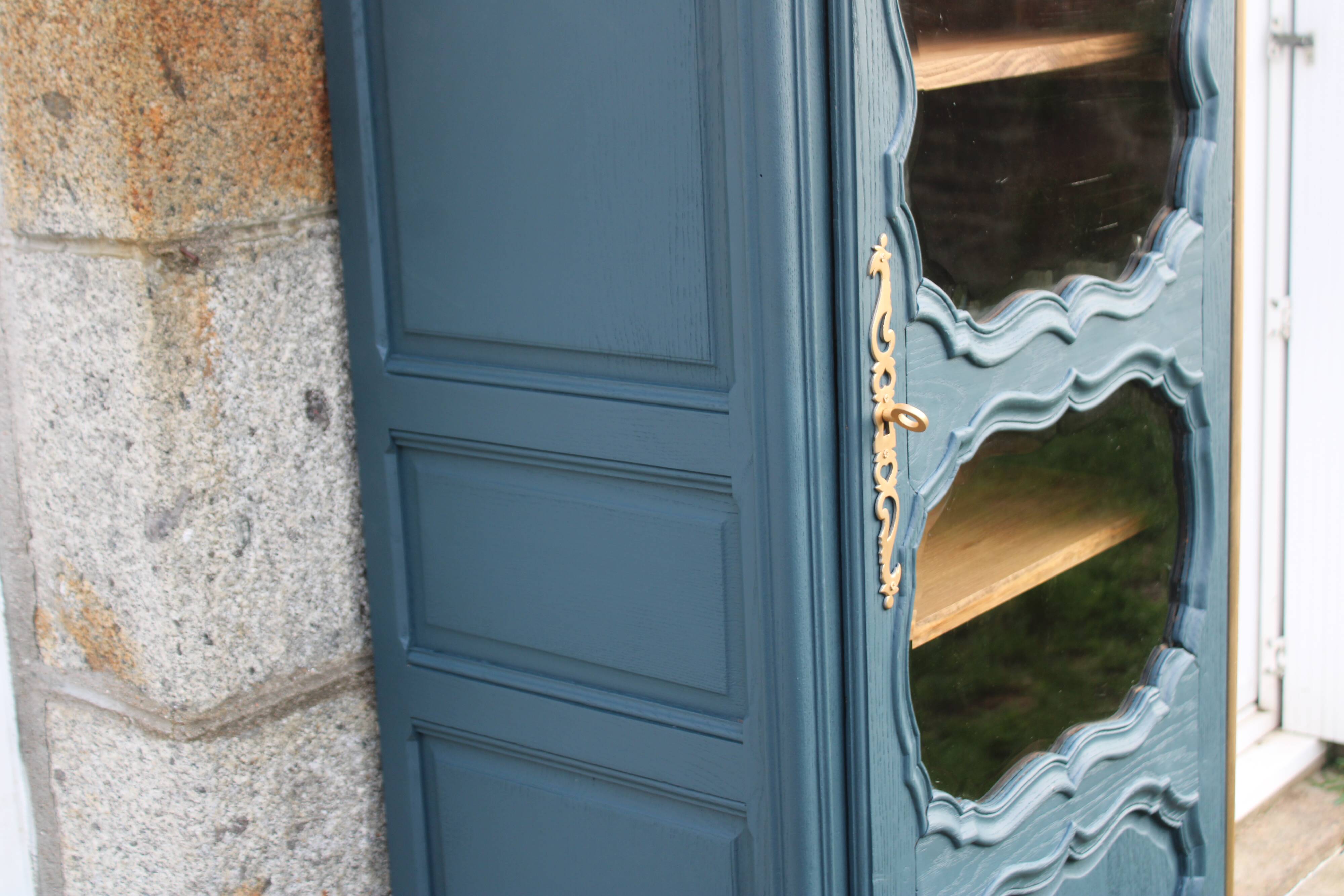 Renovated antique display cabinet