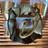 Pair of double sconces in brass 1950