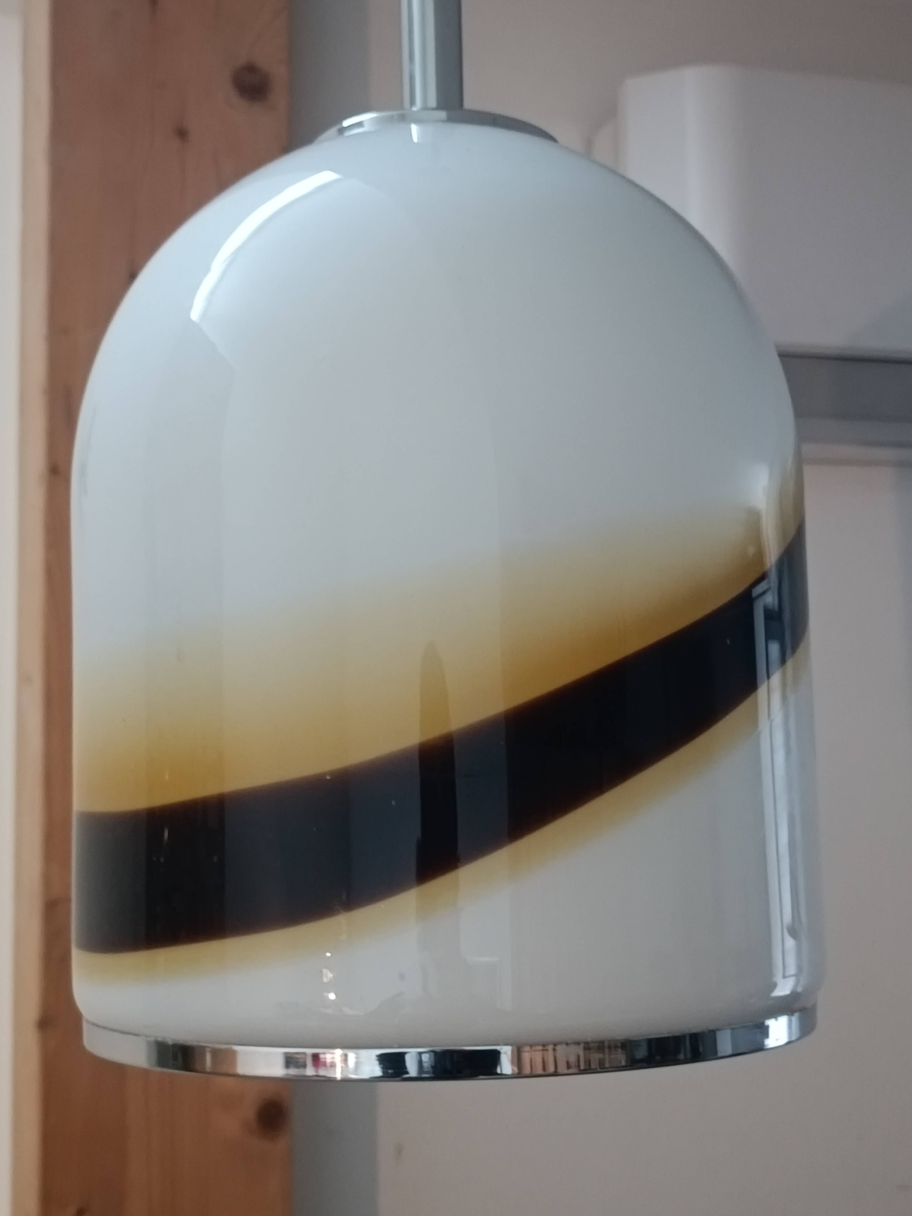 Lampe Suspendue Verre De Murano 1970s