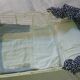 White rattan baby bed bassinet France 70's