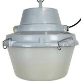 Grey Industrial Cast Aluminium Pendant Lamp, 1980s