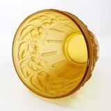 Art nouveau planter in amber glass by josef inwald barolac, 1930s