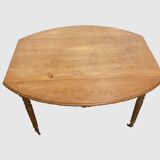 Table Louis Philippe a quatre pieds en orme massif xix siècle