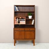Scandinavian bookcase with bar compartment