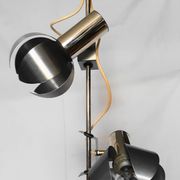 Chrome metal flower chandelier from the 70s
