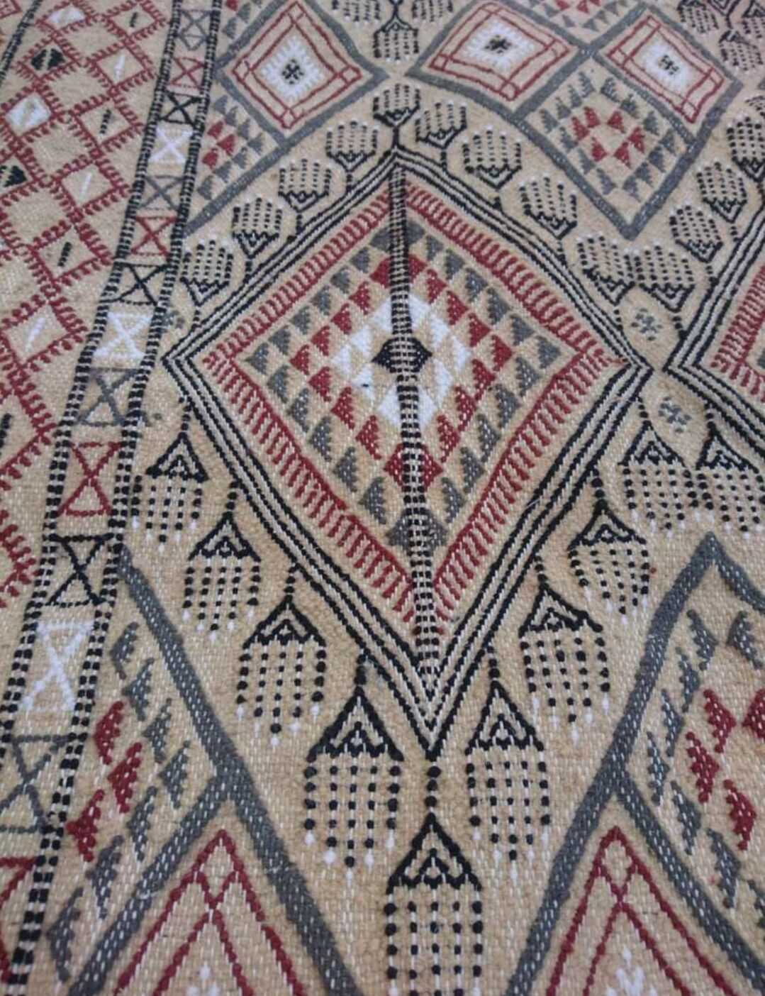 Kilim multicolor done hand woollen carpet 220x300cm