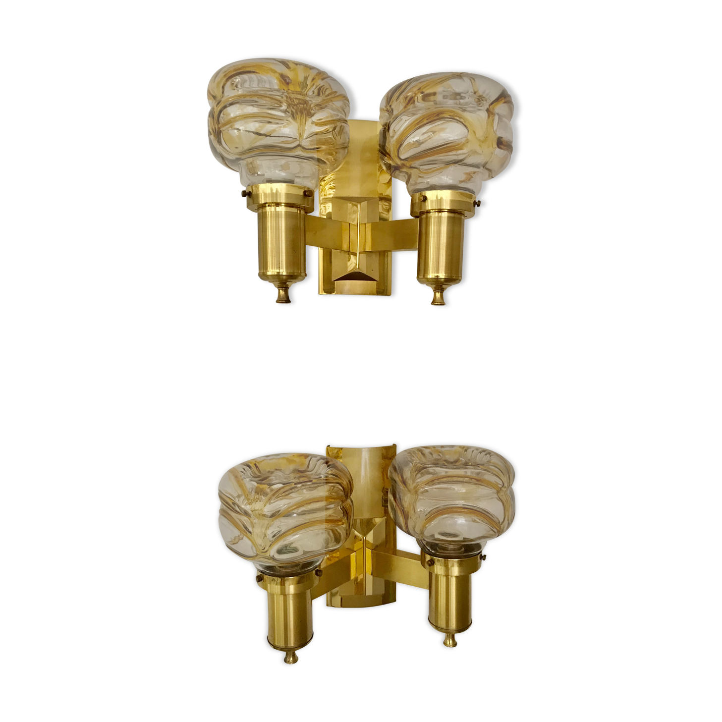 Mazzega sconces pair, period 1960