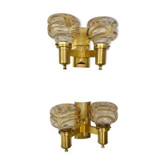 Mazzega sconces pair, period 1960