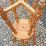 Pair of solid pine stools