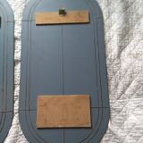 Pair of art deco wall mirrors 81x39cm