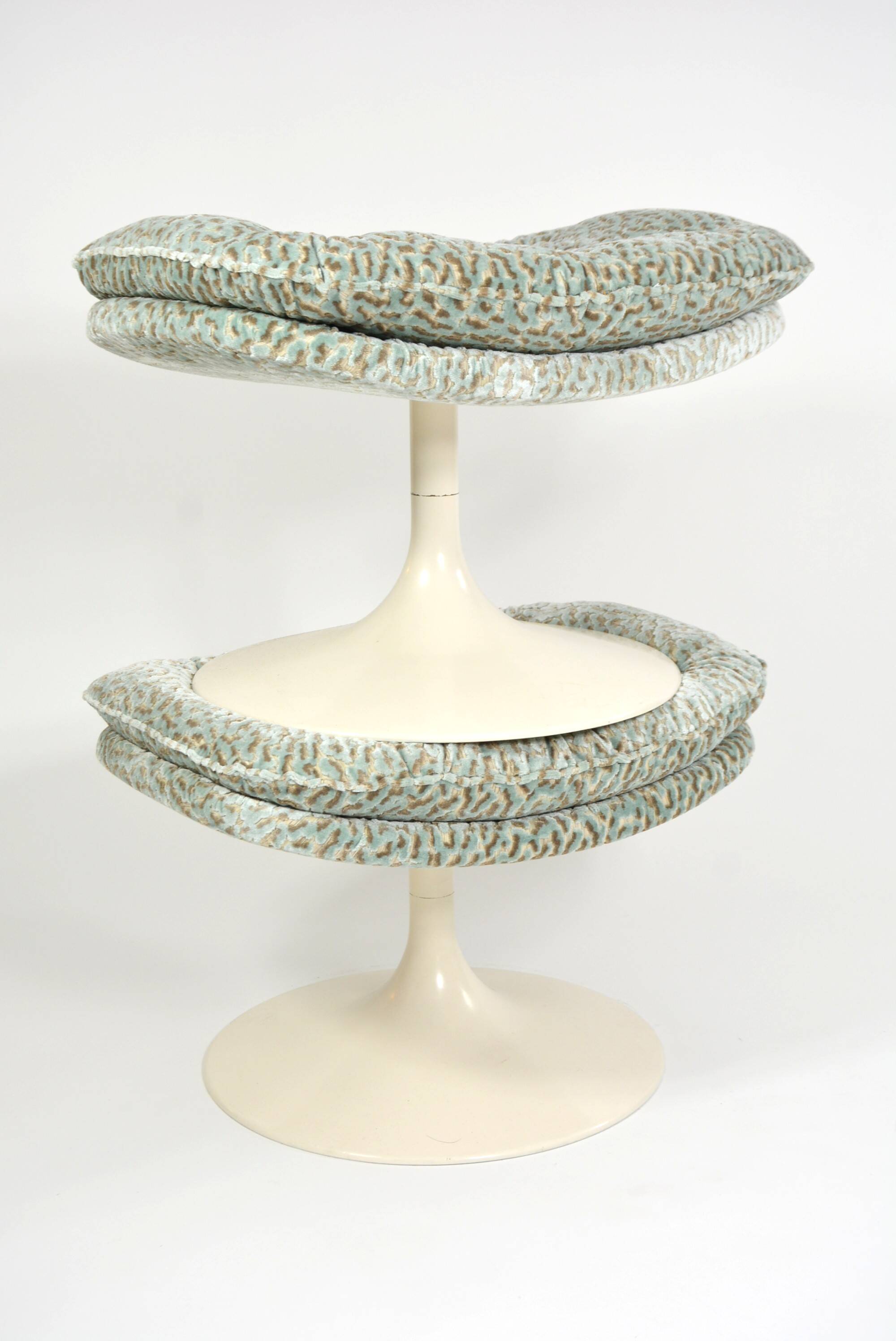 Ottomans Geoffrey Harcourt leopard fabric