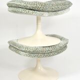 Ottomans Geoffrey Harcourt leopard fabric