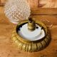 Vintage glass and brass ceiling light