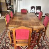 Table and 6 regency style chairs